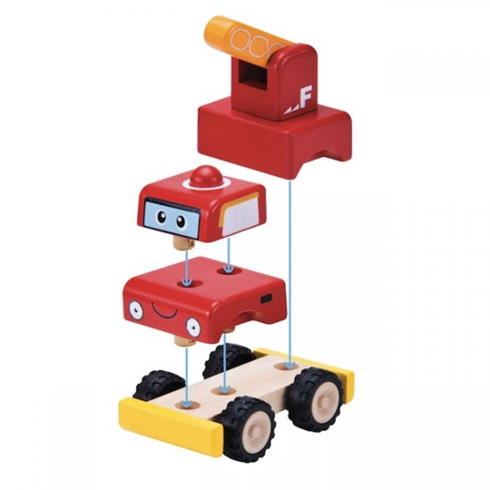 Wonderworld construit un camion de pompiers. +1