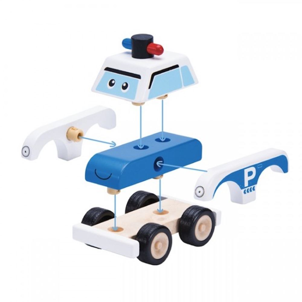 Wonderworld construit une voiture de police. +1