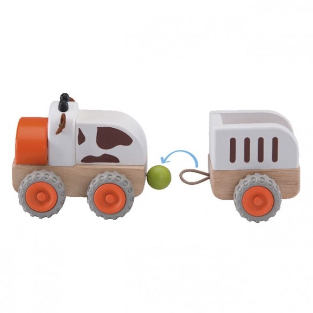 Tracteur à vaches Wonderworld avec remorque+1