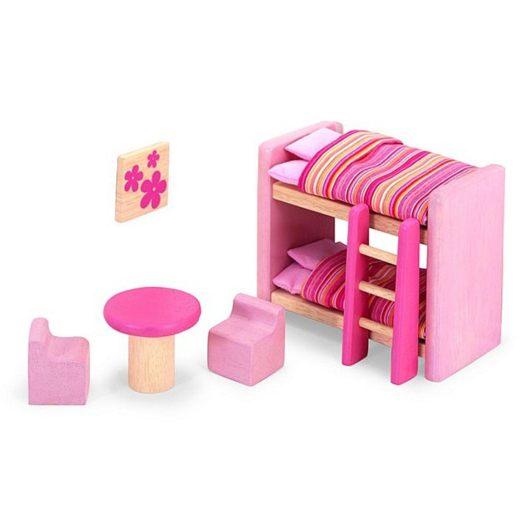 Pintoy Pintoy Pink Children's Room pour Dollhouse