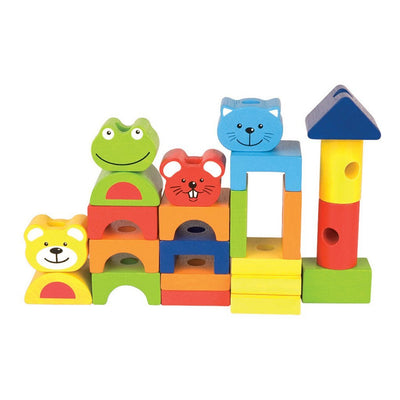 Pintoy Pintoy 4 amis Blocs en bois