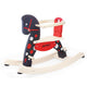 Pinty Pintoy Fancy Wooden Rocking Horse avec support amovible