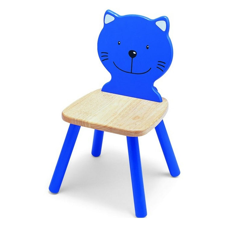 Pintoy Pintoy P99231 Chaise en bois Cat bleu