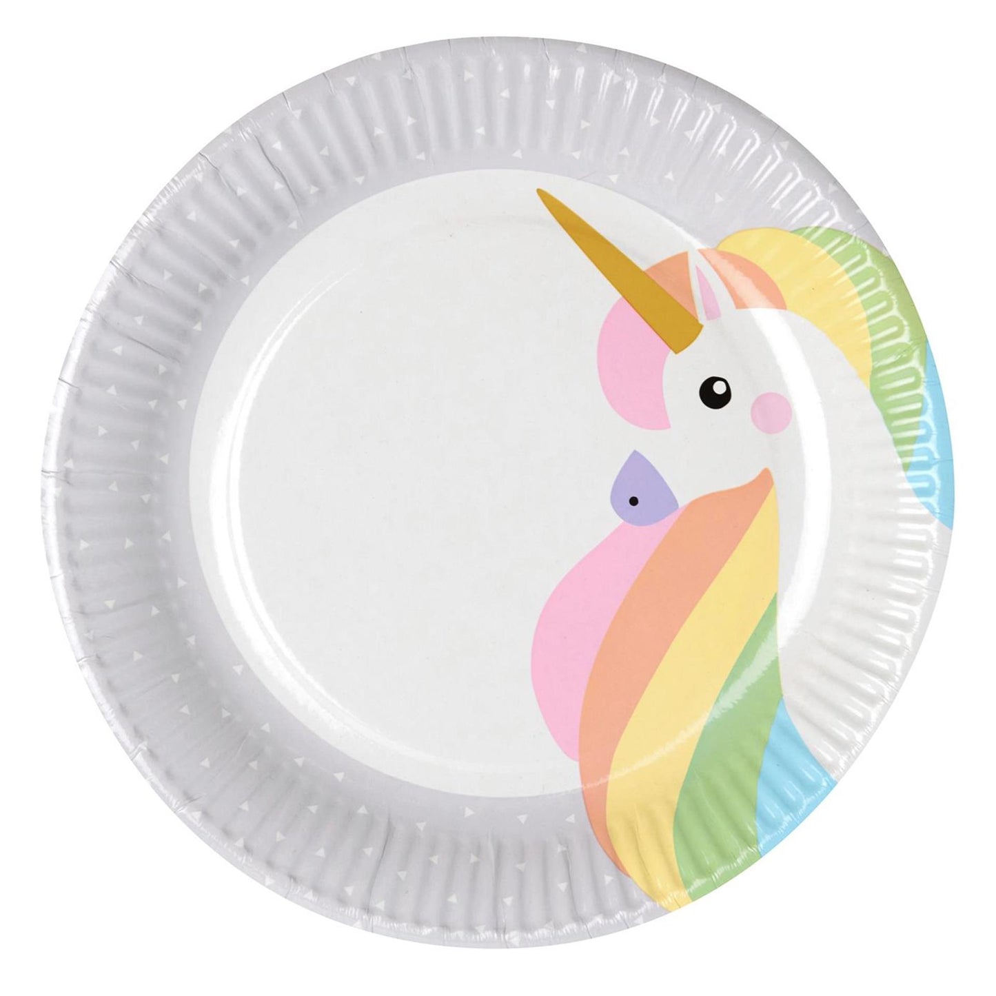 Papstar assiettes licorne carton ø23cm 10 pcs