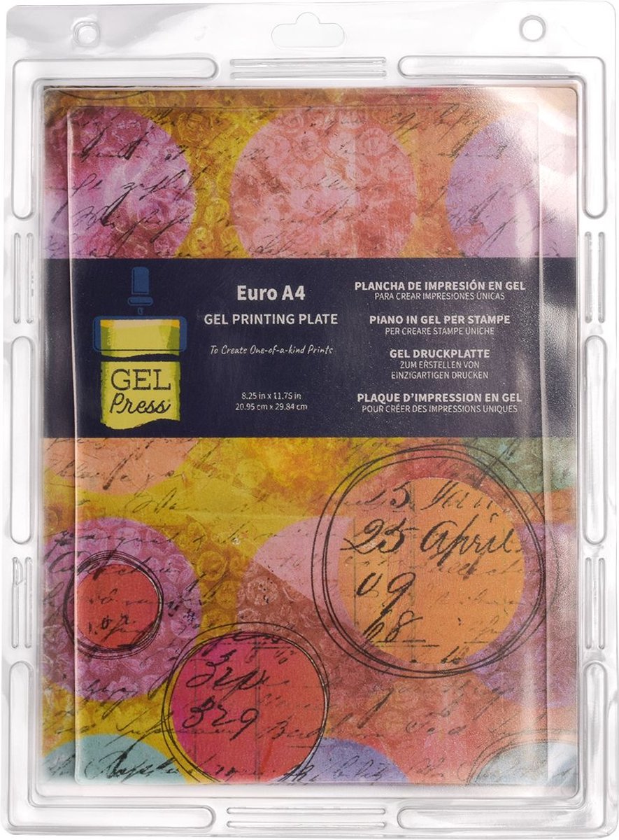 Plaque d'impression presse gel - gel - a4 - 20,95 x 29,84 cm