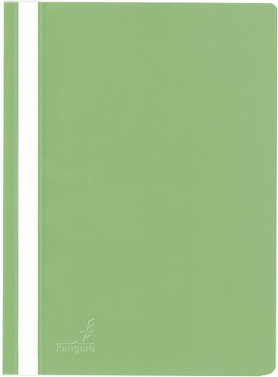 Dossier à fixation rapide Kangaro - a4 - pp - vert - rétractable de 25 pièces - k-22037