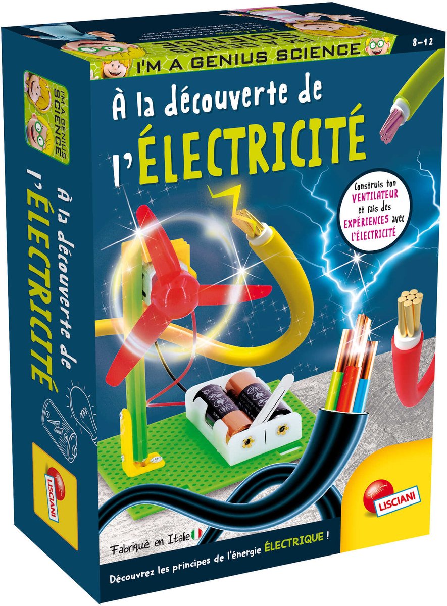 Lisciani je suis un génie de la science de poche - à la découverte de l'électricité