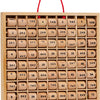 Tableau de multiplication en bois de petit pied 1x1