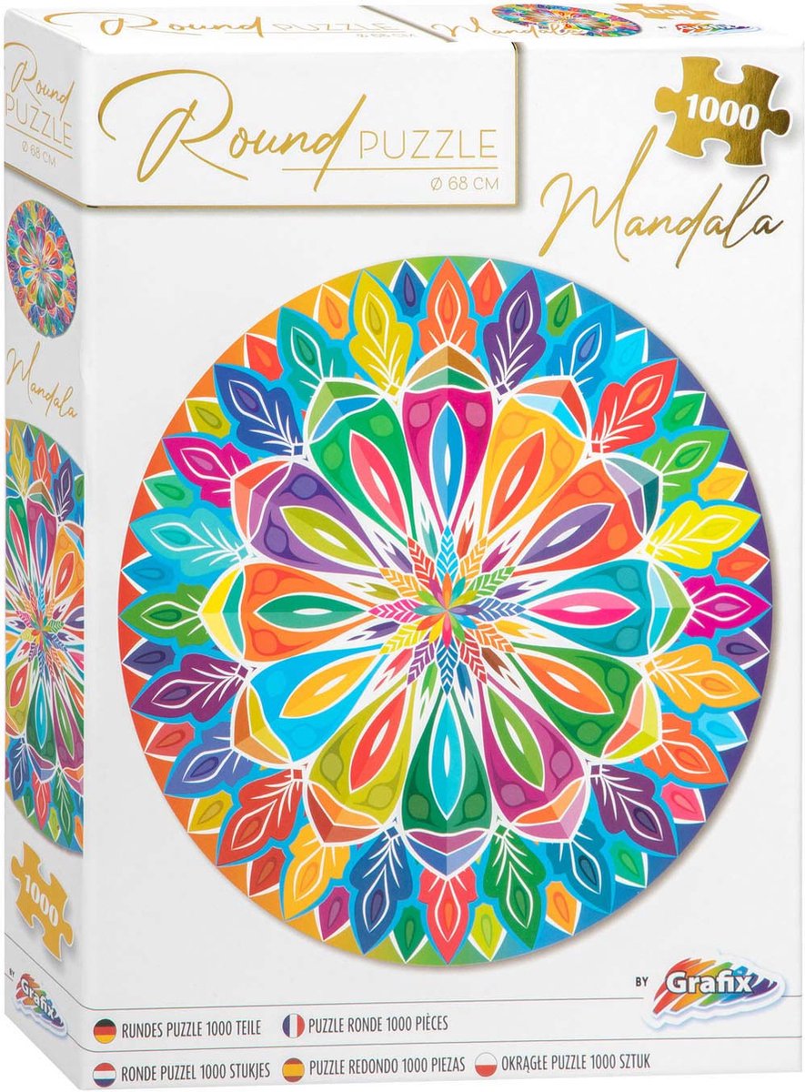 Grafix Mandala Round Puzzle 1000 pièces