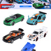 Coffret Majorette Porsche, 5 pièces.