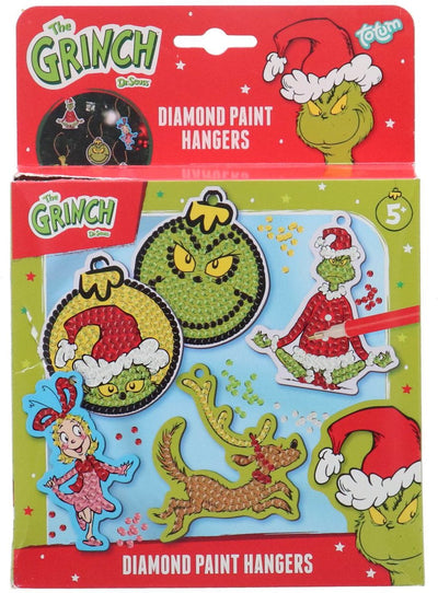 Les cintres de Noël de la peinture au diamant totum font le grinch