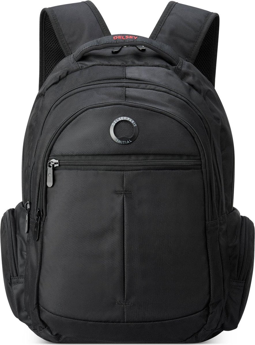 Delsey element sac à dos dépliant – 24 litres – sac à dos pour ordinateur portable 15,6 pouces – pochette intelligente – noir