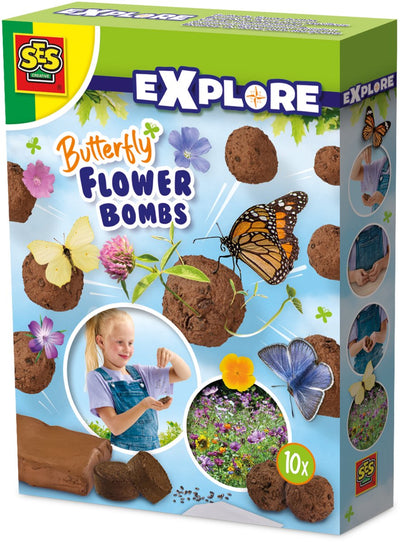 Ses créatifs – explorer – bombes de fleurs papillons – fabriquer des bombes de fleurs – semer des fleurs – attirer les papillons dans votre jardin