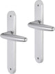 Poignée de porte Impresso - cambridge - pour l'intérieur - bouclier de porte ovale avec vis - aluminium - 2 pièces