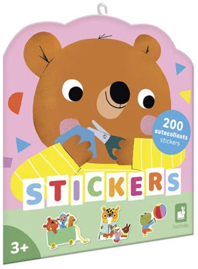 Janod - carnet d'autocollants - animaux à la maternelle - 200 autocollants