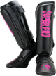 Protège-tibia Super Pro Combat Gear noir rose grand