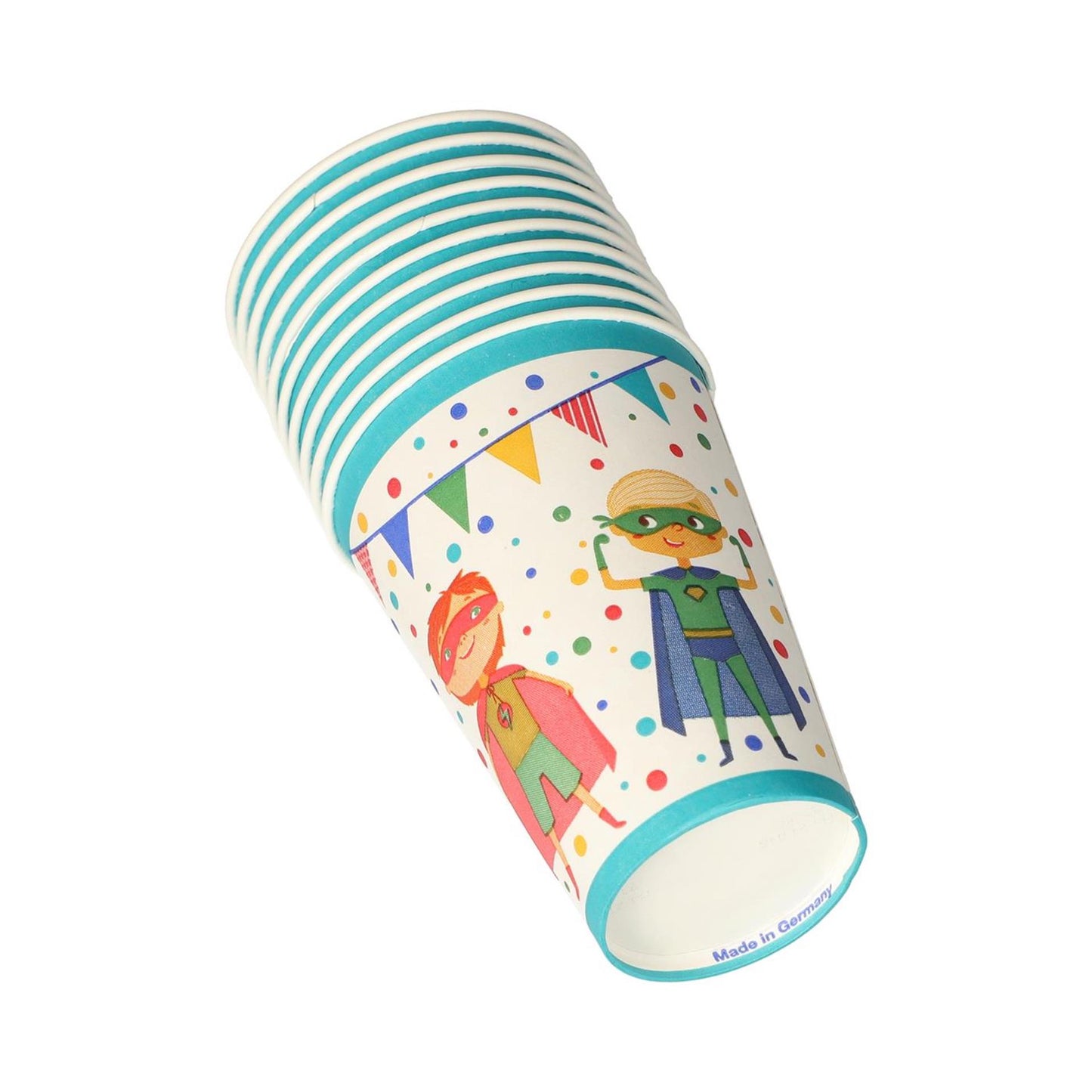 Papstar gobelets super-héros carton 0,2l ø7x9,7cm