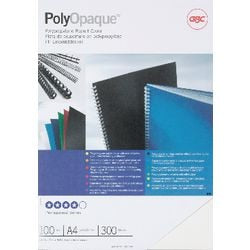 Couvertures de reliure polyopaques gbc pp 300 microns blanc