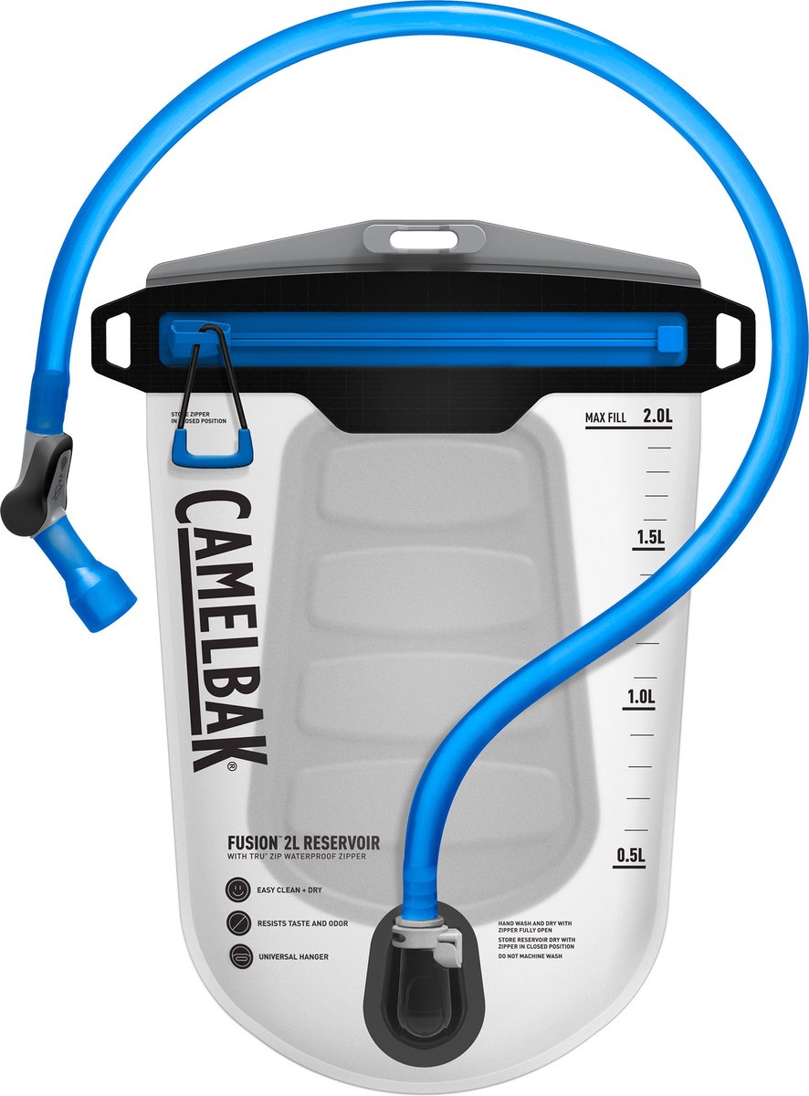 Camelbak fusion tank tru zip fermeture éclair étanche - système d'hydratation - 2 l - transparent (clear)