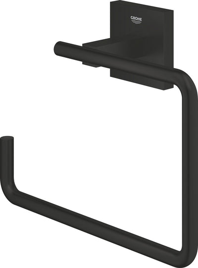 Anneau porte-serviettes Grohe start cube - noir mat