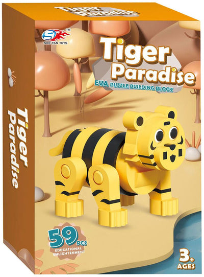 Jeu de construction en mousse Tigre 3D