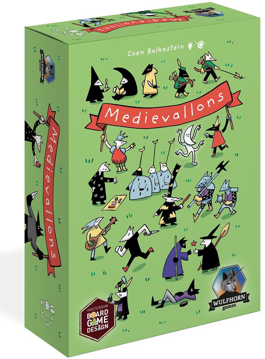 Jeu de cartes exclusif médiévallons, jeu de société stratégique pour 2 à 5 joueurs.