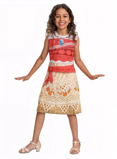 Déguisement disney - moana 2, costume moana vaiana basic plus dress, taille s (5 - 6 ans)