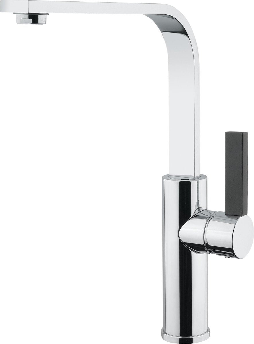 Robinet de cuisine plat Plieger - Robinet de cuisine bec pivotant - Robinet en laiton - Un levier - Chrome