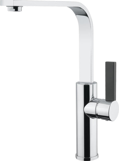 Robinet de cuisine plat Plieger - Robinet de cuisine bec pivotant - Robinet en laiton - Un levier - Chrome