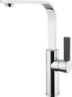 Robinet de cuisine plat Plieger - Robinet de cuisine bec pivotant - Robinet en laiton - Un levier - Chrome