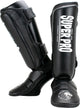 Protège-tibia Super Pro Combat Gear noir et blanc petit