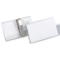 Badge durable 8110-19 transparent 25 pièces 4 x 7,4 cm