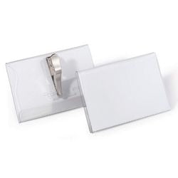 Badge durable 8111-1 transparent 25 pièces 5,4 x 9 cm