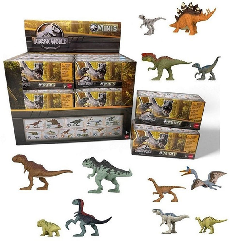 Figurines Jurassic World Minis, 1 paquet + 2 pièces