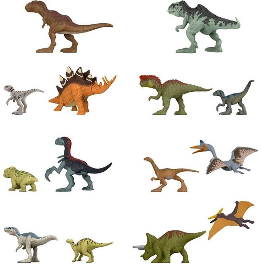Figurines Jurassic World Minis, 1 paquet + 2 pièces