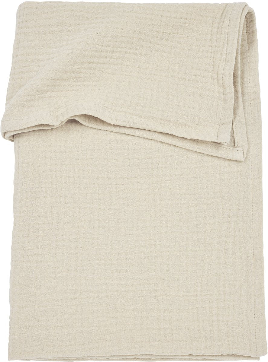 Drap de berceau Meyco baby uni - hydrophile prélavé - sable doux - 75x100cm - 0,3 tog