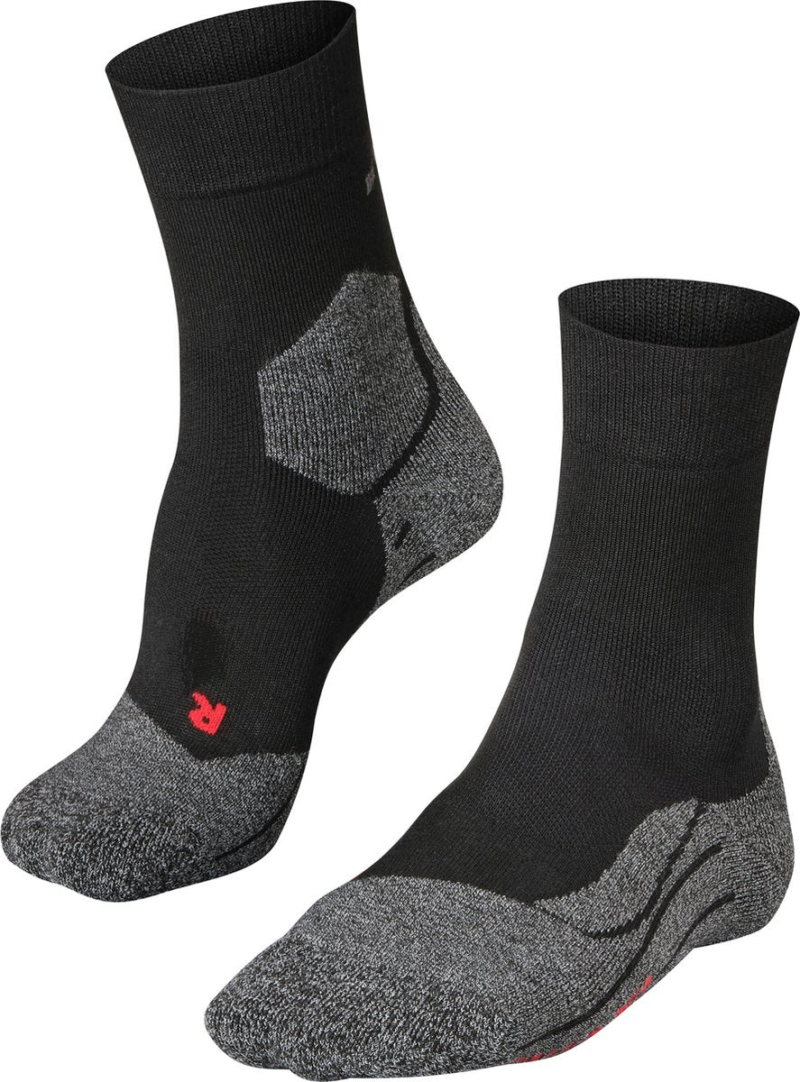 Falke ru3 anti-ampoules lyocell matériau fonctionnel chaussettes de course hommes noir - taille 49-50