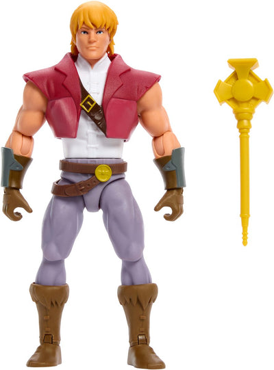 Collection de figurines d'action Mattel Masters of the Universe Origins : figurine Prince Adam 14 cm