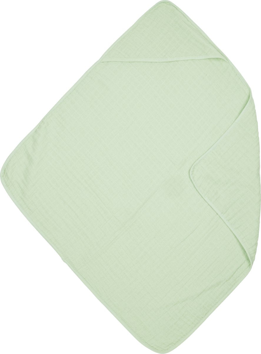 Cape de bain Meyco baby uni - hydrophile - vert tendre - 80x80cm