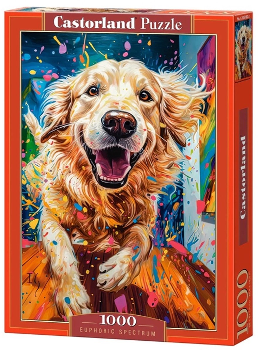Castorland puzzle spectre euphorique - puzzle coloré de 1000 pièces.