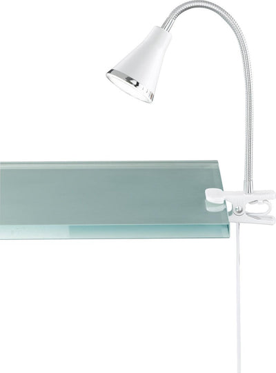 Rl vis ta lumière réalité arras - lampe à pince - blanc - incl. 1x smd 4 w - interrupteur à cordon - flexible - lampe à pince
