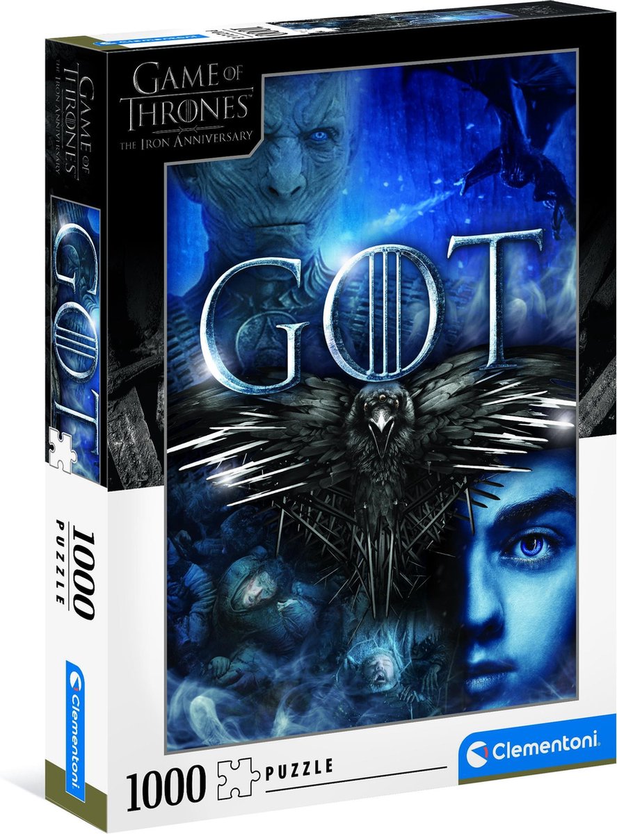 Puzzles Clementoni pour adultes - Game of Thrones, puzzle 1000 pièces, 10+ ans - 39589
