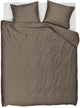 Housse de couette à langer Beddinghouse - unie - lits jumeaux - 240x200 220 - taupe