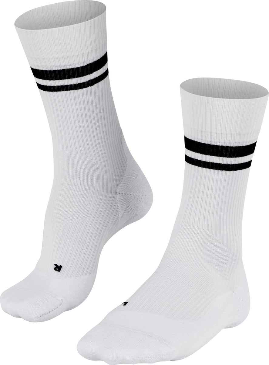 Falke te4 chaussettes de tennis classiques anti ampoules, chaussettes de sport en coton à rembourrage léger femme blanc - taille 35-36