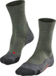 Falke tk2 mélange anti-ampoules laine épaisse matériau fonctionnel chaussettes de marche hommes vert - taille 39-41