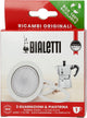 Plaque filtrante en aluminium Bialetti moka + 3 anneaux en caoutchouc - 1 tasse