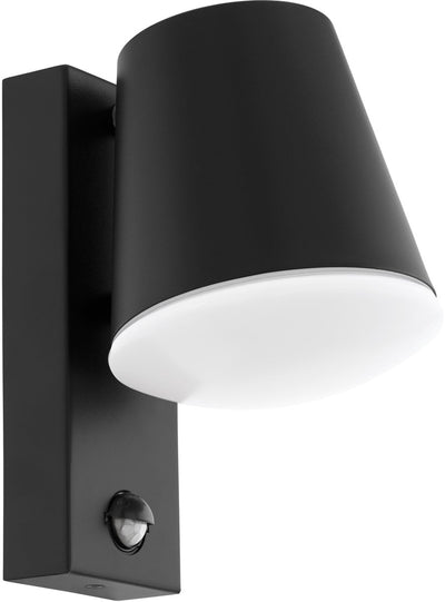 Applique d'extérieur Eglo caldiero - détecteur de mouvement - e27 - 24 cm - blanc anthracite