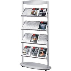 Porte-dépliant Sirius argent 12 x a4