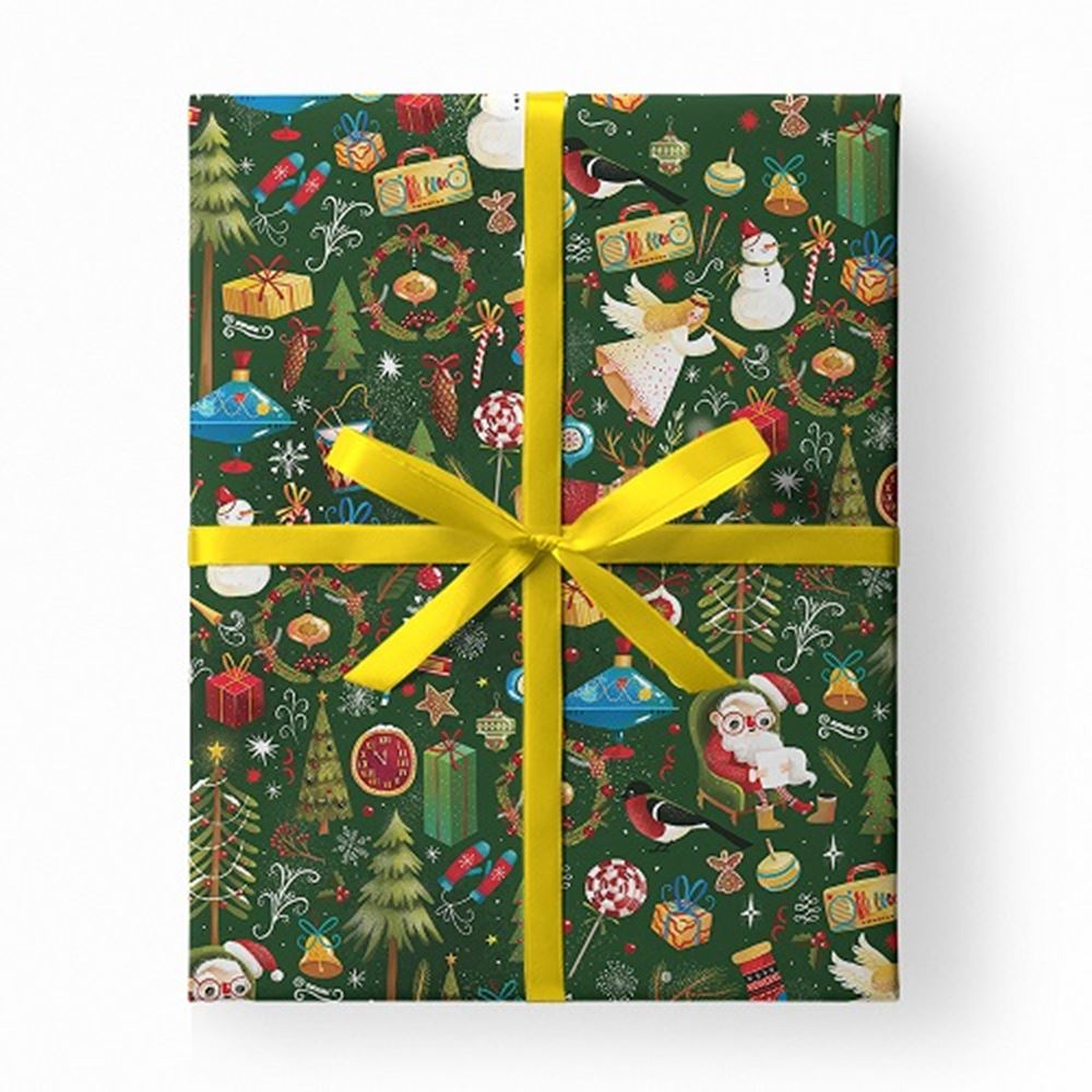 Rouleau de papier d'emballage de Noël. 0,70x200 rencontré