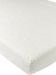 Drap-housse Meyco baby uni pour berceau - hydrophile prélavé - blanc cassé - 40x80cm
